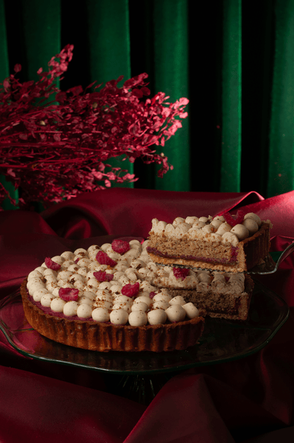 Tarta de Frambuesa con Pistache